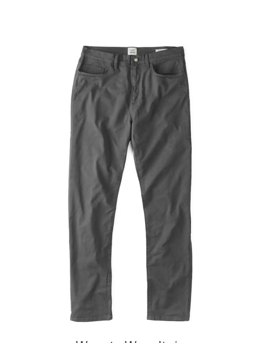 Slim Fit Men's Jeans in Charcoal Gray